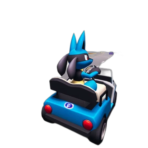 robot, car, weapon, shoes, 3d render, concept art, vaporwave, blue transparent PNG cut-out