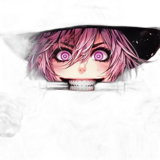 mask, face, weapon, umbrella, anime, 3d render, concept art, pixel art transparent PNG cut-out