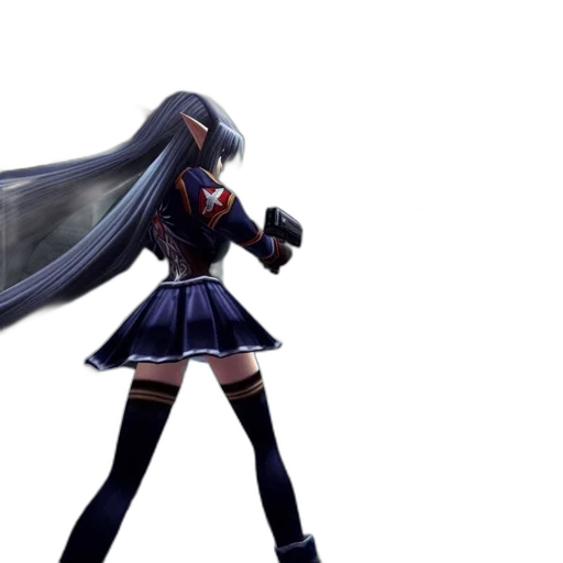 weapon, sword, concept art, 3d render, anime, dark, monochrome, futuristic transparent PNG cut-out