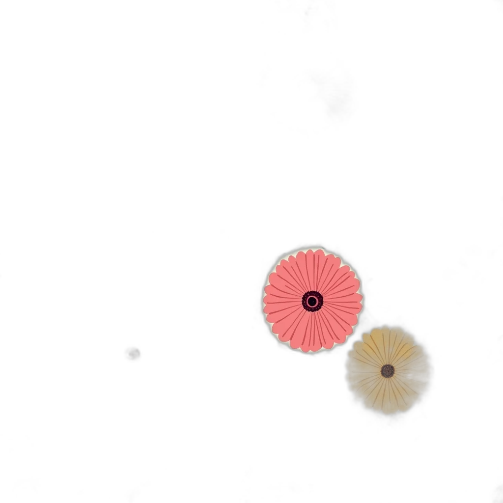 flower, weapon, creature, animal, 3d render, concept art, pixel art, outer space transparent PNG cut-out