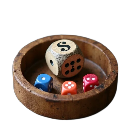 jewelry, weapon, furniture, 3d render, photorealistic, concept art, yard, dice transparent PNG cut-out
