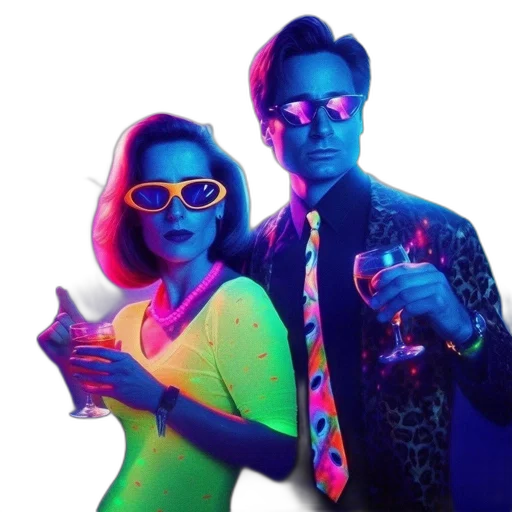 jacket, vaporwave, cyberpunk, concept art, neon lights, outer space, neon, colorful transparent PNG cut-out