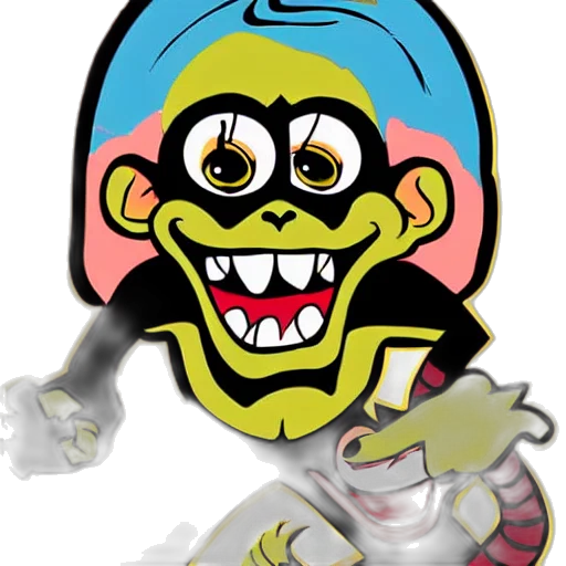 creature, mask, staff, face transparent PNG cut-out