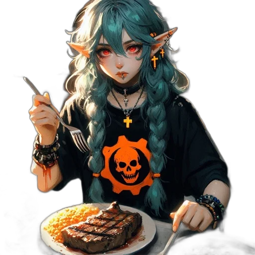food, staff, jewelry, weapon, pixel art, fantasy art, anime, concept art transparent PNG cut-out