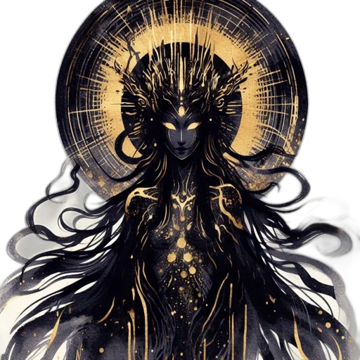 crown, mask, dress, creature, fantasy art, concept art, comic book art, pixel art transparent PNG cut-out