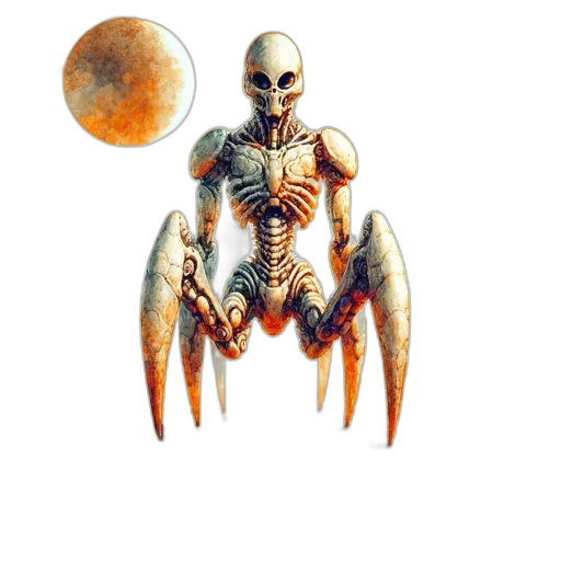 creature, robot, animal, jewelry, concept art, pixel art, watercolor, fantasy art transparent PNG cut-out