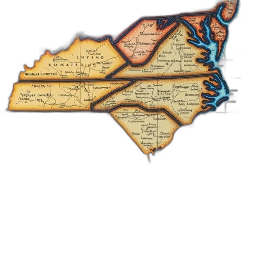 detailed, map, southern, united, states, featuring, various, cities transparent PNG cut-out