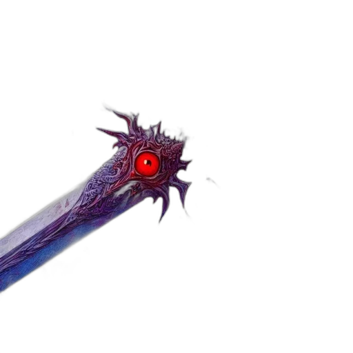 sword, weapon, staff, dragon, 3d render, concept art, fantasy art, fire transparent PNG cut-out
