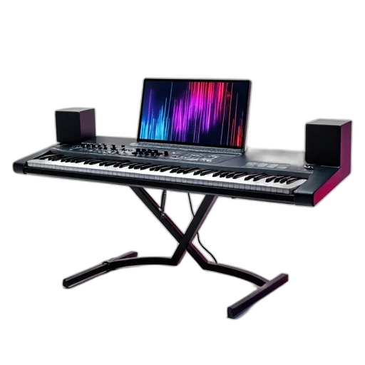 3d render, vaporwave, cyberpunk, modern, electronic, keyboard, sleek, design transparent PNG cut-out