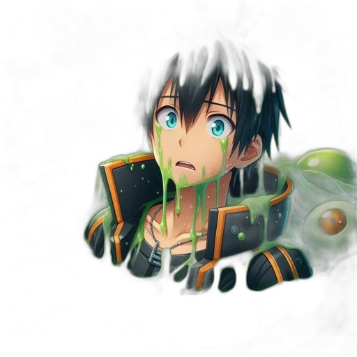 dragon, robot, weapon, face, 3d render, fantasy art, anime, concept art transparent PNG cut-out