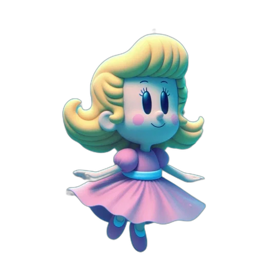 dress, robot, staff, creature, 3d render, concept art, pixel art, vaporwave transparent PNG cut-out