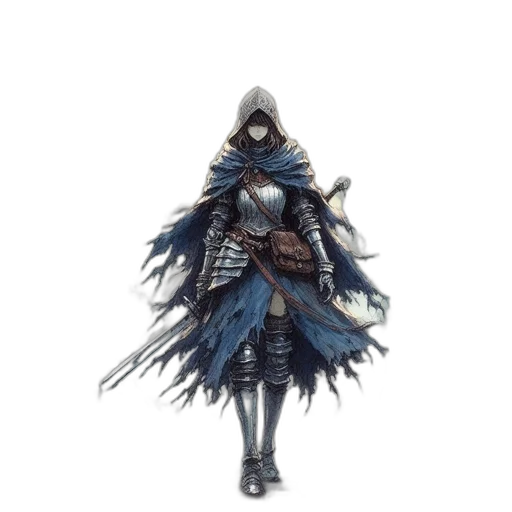 sword, jacket, mask, staff, concept art, fantasy art, 3d render, pixel art transparent PNG cut-out