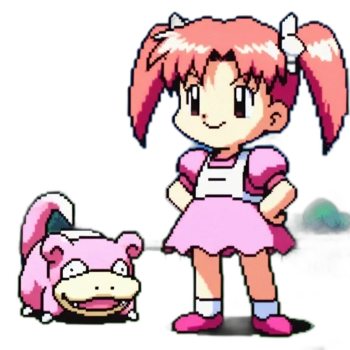 creature, weapon, dragon, staff, pixel art, concept art, vaporwave, anime transparent PNG cut-out