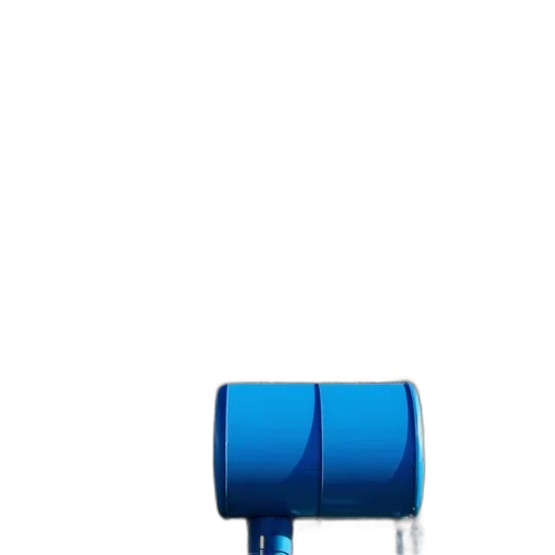 staff, umbrella, furniture, jewelry, 3d render, concept art, blue, first transparent PNG cut-out