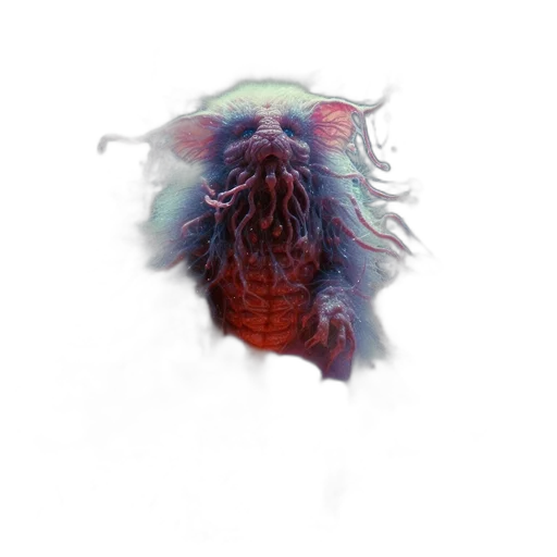 creature, mask, animal, dragon, concept art, 3d render, photorealistic, pixel art transparent PNG cut-out