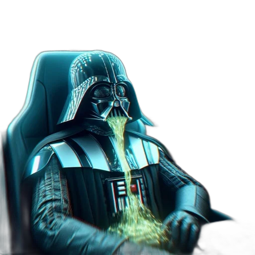 mask, staff, face, robot, concept art, comic book art, 3d render, fantasy art transparent PNG cut-out