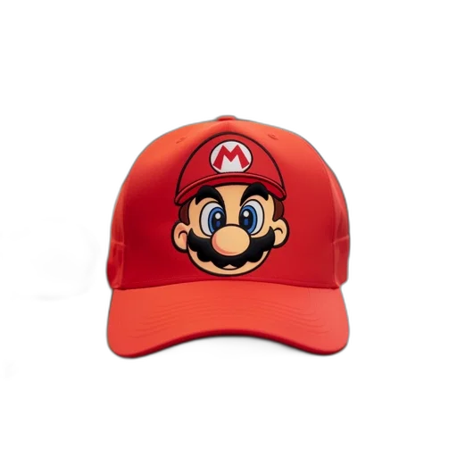 hat, crown, mask, 3d render, photorealistic, pixel art, concept art, red transparent PNG cut-out