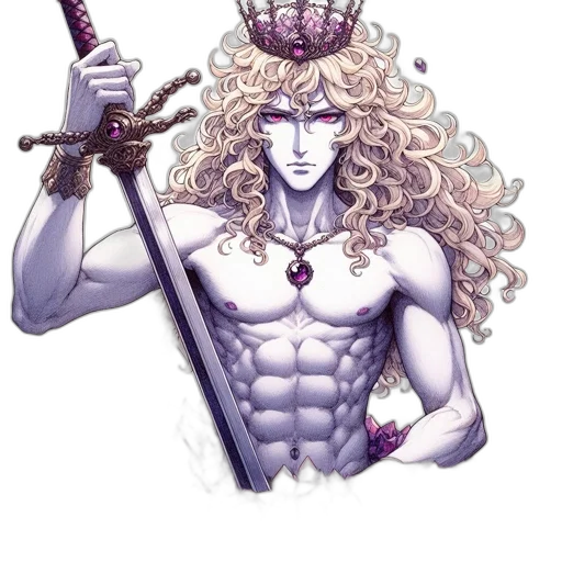 crown, sword, staff, jewelry, fantasy art, concept art, watercolor, pixel art transparent PNG cut-out