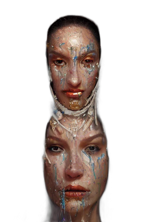 bottle, face, dress, mask transparent PNG cut-out