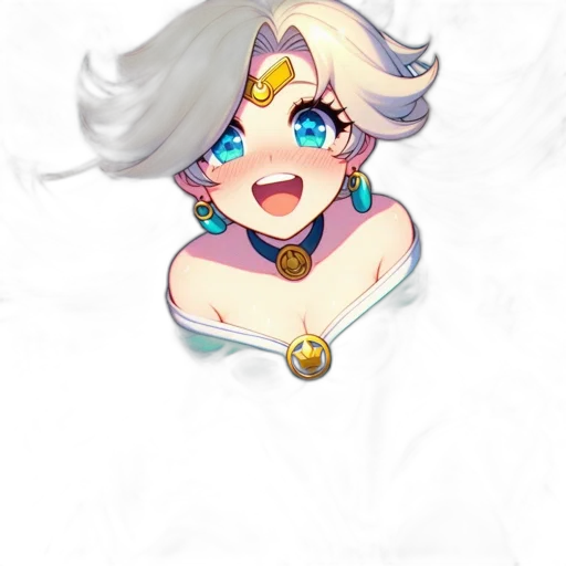 crown, jewelry, staff, face, pixel art, fantasy art, anime, concept art transparent PNG cut-out