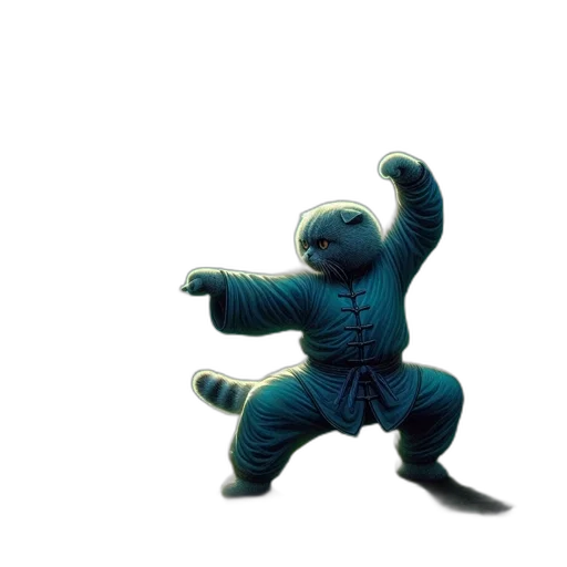 robot, creature, dragon, jacket, 3d render, concept art, outer space, cat transparent PNG cut-out