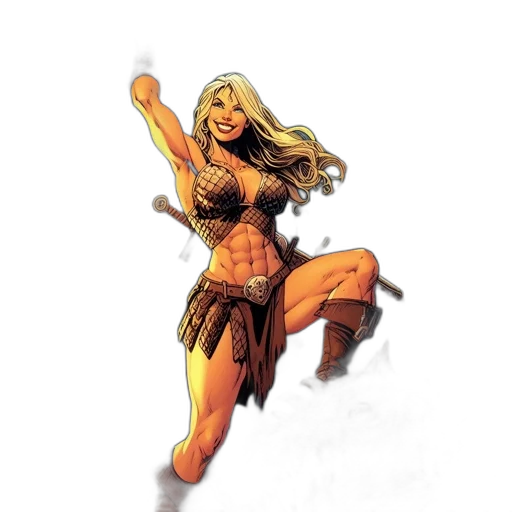comic book art, concept art, fantasy art, cartoon transparent PNG cut-out