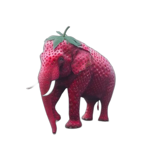 animal, creature, food, umbrella, 3d render, concept art, vaporwave, pixel art transparent PNG cut-out