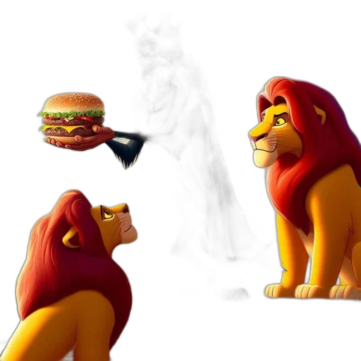 food, animal, crown, creature, concept art, 3d render, fantasy art, photorealistic transparent PNG cut-out