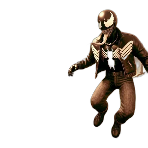 jacket, mask, robot, concept art, 3d render, comic book art, urban, scene transparent PNG cut-out