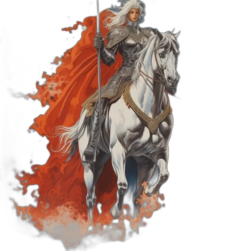 dragon, sword, fantasy art, concept art, comic book art, photorealistic, red, warrior transparent PNG cut-out