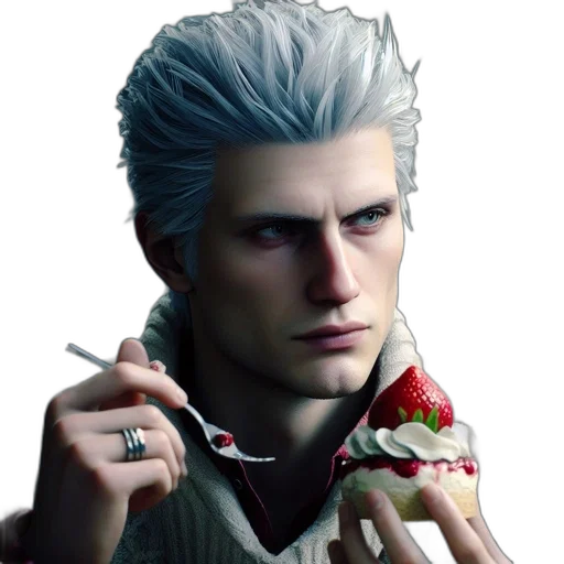 face, food, creature, jacket, concept art, pixel art, fantasy art, photorealistic transparent PNG cut-out