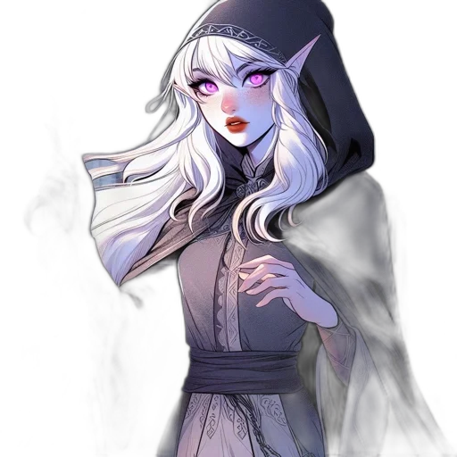 staff, dress, mask, face, fantasy art, concept art, pixel art, watercolor transparent PNG cut-out
