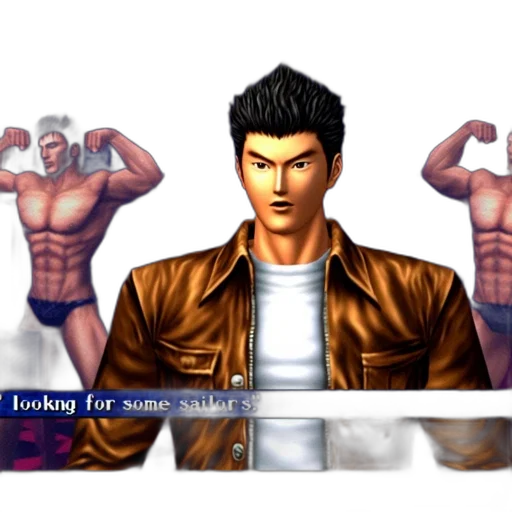 jacket, vaporwave, pixel art, concept art, cyberpunk, shenmue, scene, bar transparent PNG cut-out