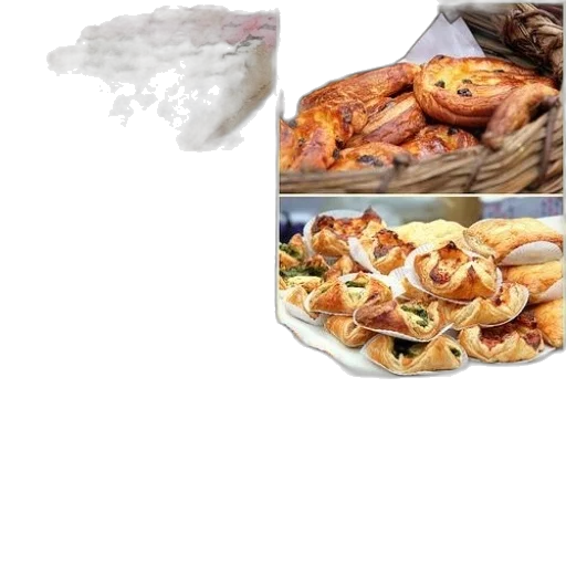 food, 3d render, photorealistic, collage, various, baked, goods, including transparent PNG cut-out