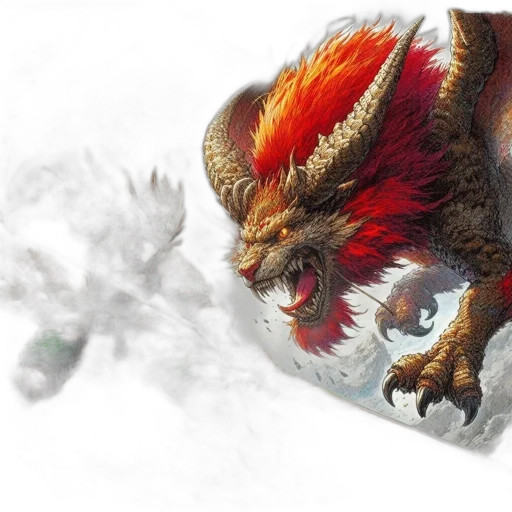 dragon, creature, animal, staff, concept art, fantasy art, photorealistic, 3d render transparent PNG cut-out