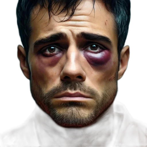 face, robot, photorealistic, concept art, comic book art, oil painting, man, shown transparent PNG cut-out