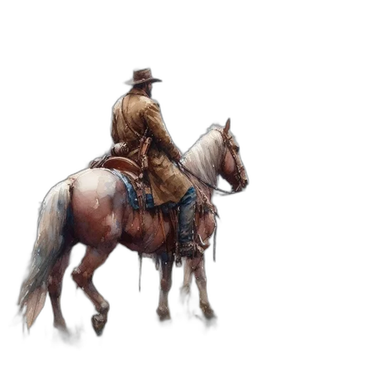 hat, staff, jacket, concept art, photorealistic, fantasy art, pixel art, cowboy transparent PNG cut-out