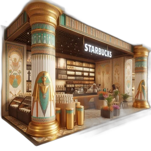 staff, furniture, concept art, 3d render, photorealistic, fantasy art, golden, earth tones transparent PNG cut-out