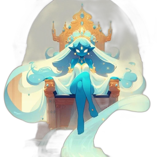 crown, staff, mask, creature, concept art, fantasy art, pixel art, 3d render transparent PNG cut-out
