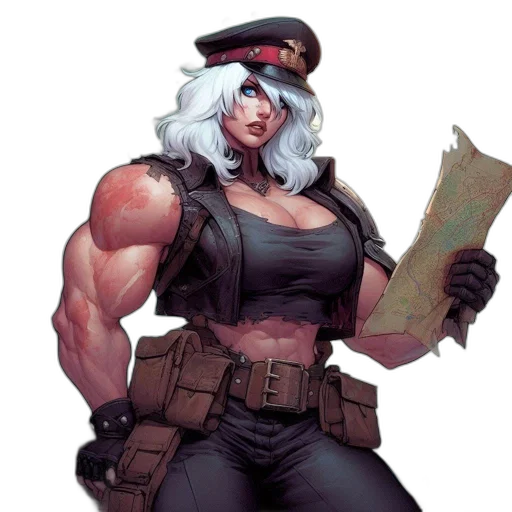 weapon, staff, concept art, comic book art, cyberpunk, fantasy art, female, soldier transparent PNG cut-out