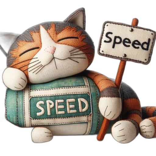 3d render, concept art, photorealistic, fantasy art, anthropomorphic, stuffed, cat, holds transparent PNG cut-out