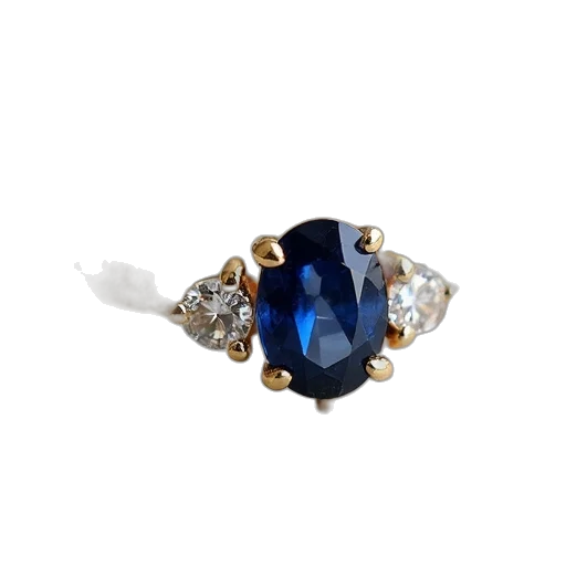 jewelry, crown, blue, 18kt transparent PNG cut-out