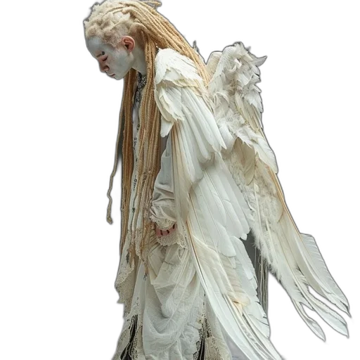 staff, creature, mask, jacket, concept art, 3d render, fantasy art, photorealistic transparent PNG cut-out