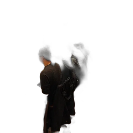 jacket, staff, weapon, dress, 3d render, concept art, photorealistic, pixel art transparent PNG cut-out