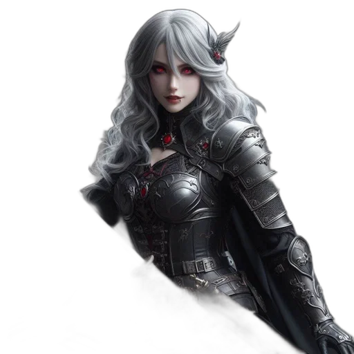 dragon, sword, fantasy art, concept art, 3d render, comic book art, dark, monochrome transparent PNG cut-out