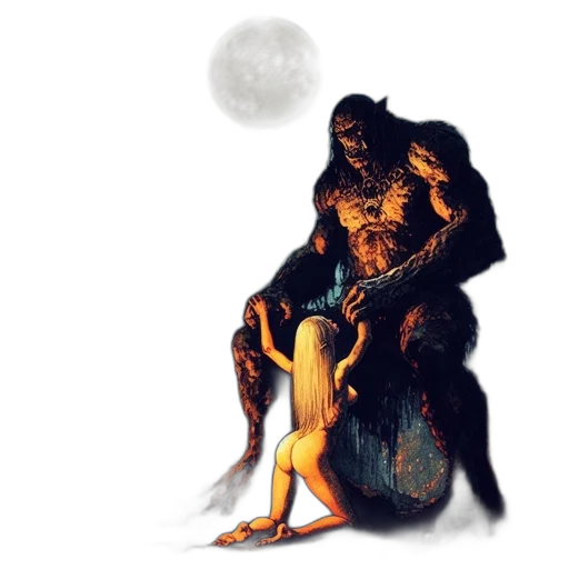 creature, animal, concept art, fantasy art, pixel art, comic book art, night, fog transparent PNG cut-out