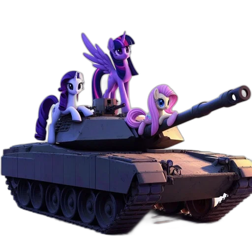 weapon, 3d render, concept art, fantasy art, little, pony, scene, features transparent PNG cut-out