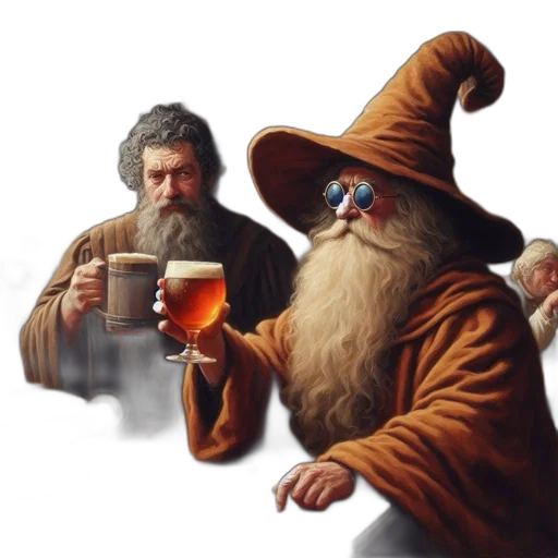 hat, fantasy art, concept art, pixel art, fire, cozy, tavern, scene transparent PNG cut-out