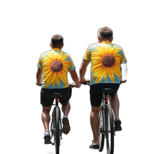people, riding, bicycles, side transparent PNG cut-out