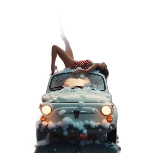 car, hat, animal, robot, concept art, 3d render, photorealistic, anime transparent PNG cut-out